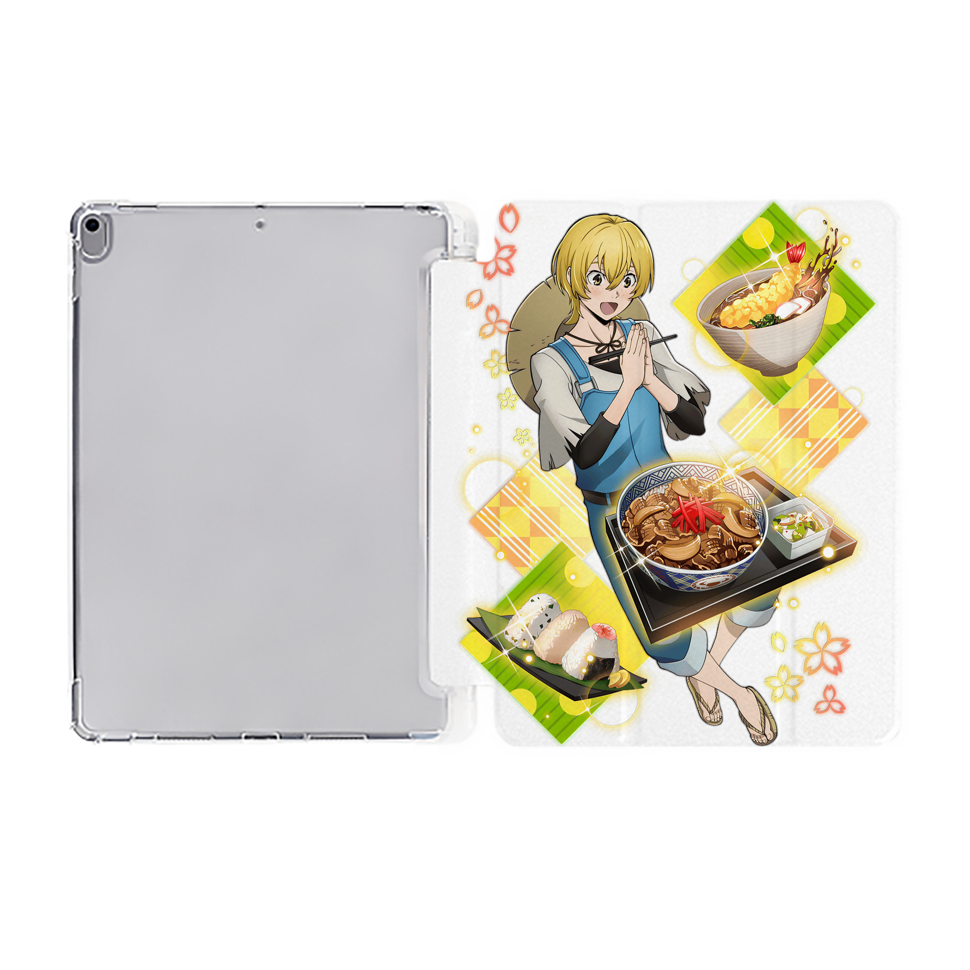 （画像用） 文豪ストレイドッグス Bungo Stray Dogs IPad ケース ペン収納付き 三つ折りスタンド PUレザー×シリコン 対応機種9.5/10.5/10.9インチ
